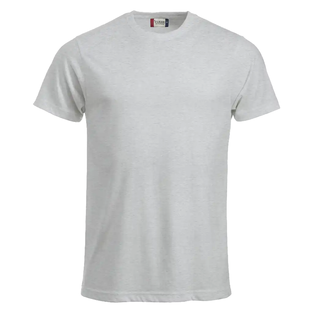 Tuhka Clique New Classic-T – kevyt harmaa t-paita omalla logolla