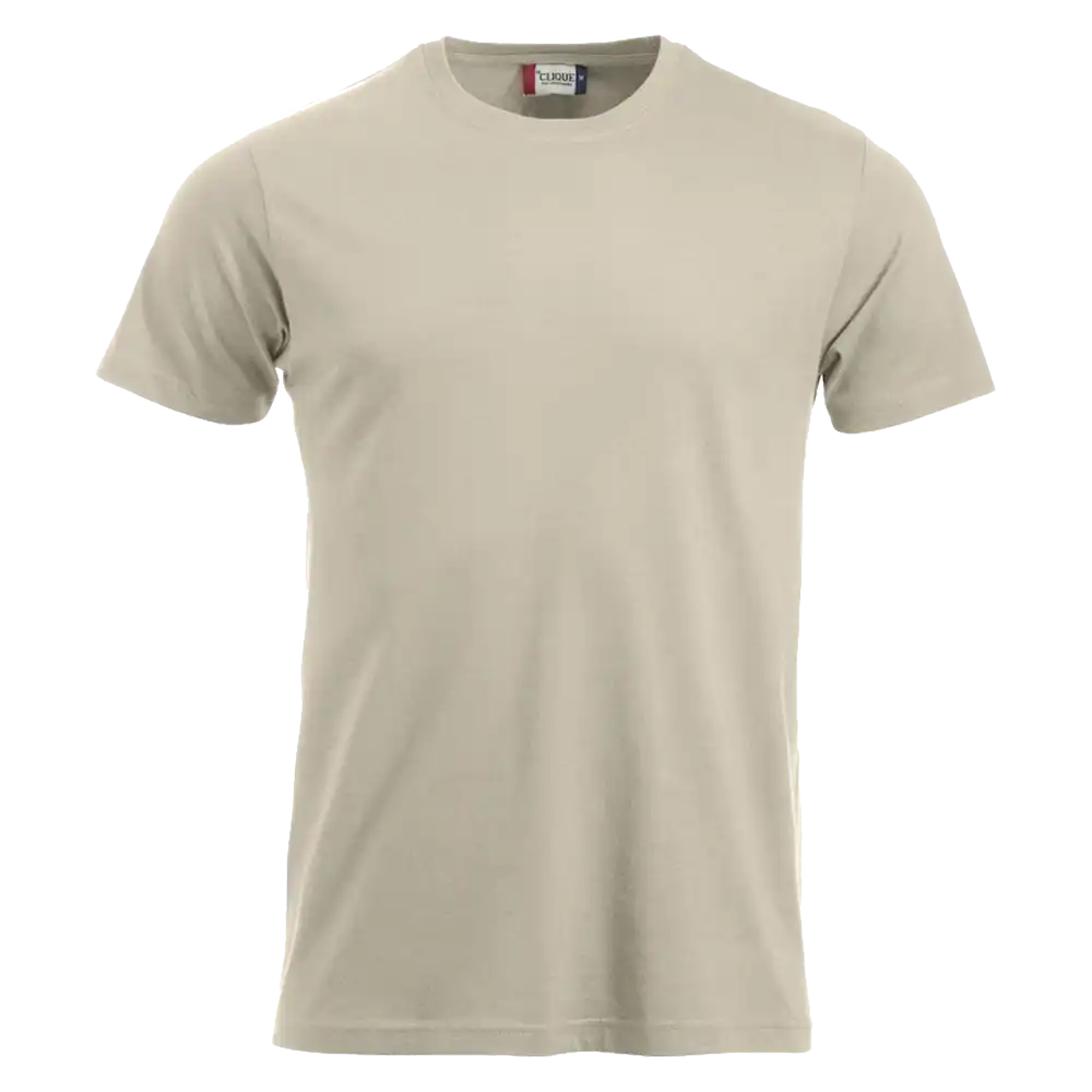 Vaaleankhaki Clique New Classic-T – trendikäs ja laadukas puuvillainen t-paita