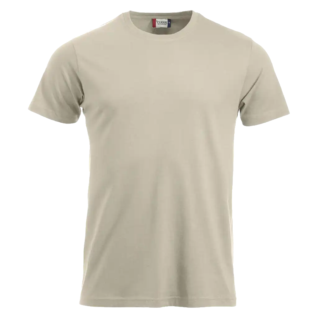 Vaaleankhaki Clique New Classic-T – trendikäs ja laadukas puuvillainen t-paita