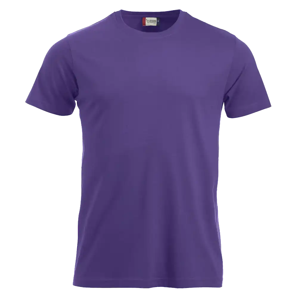 Kirkas liila Clique New Classic-T – värikäs ja kestävä t-paita painatuksella