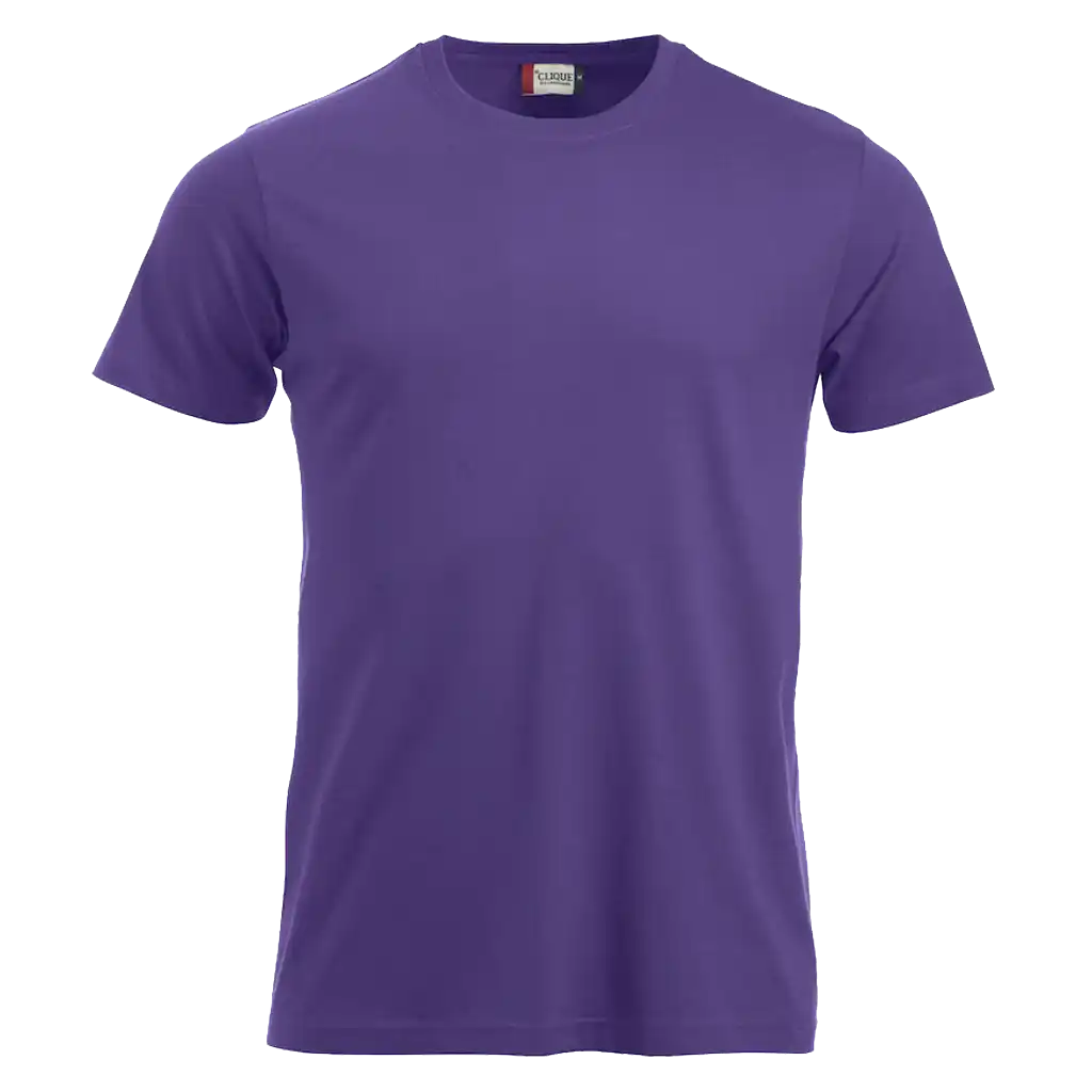 Kirkas liila Clique New Classic-T – värikäs ja kestävä t-paita painatuksella