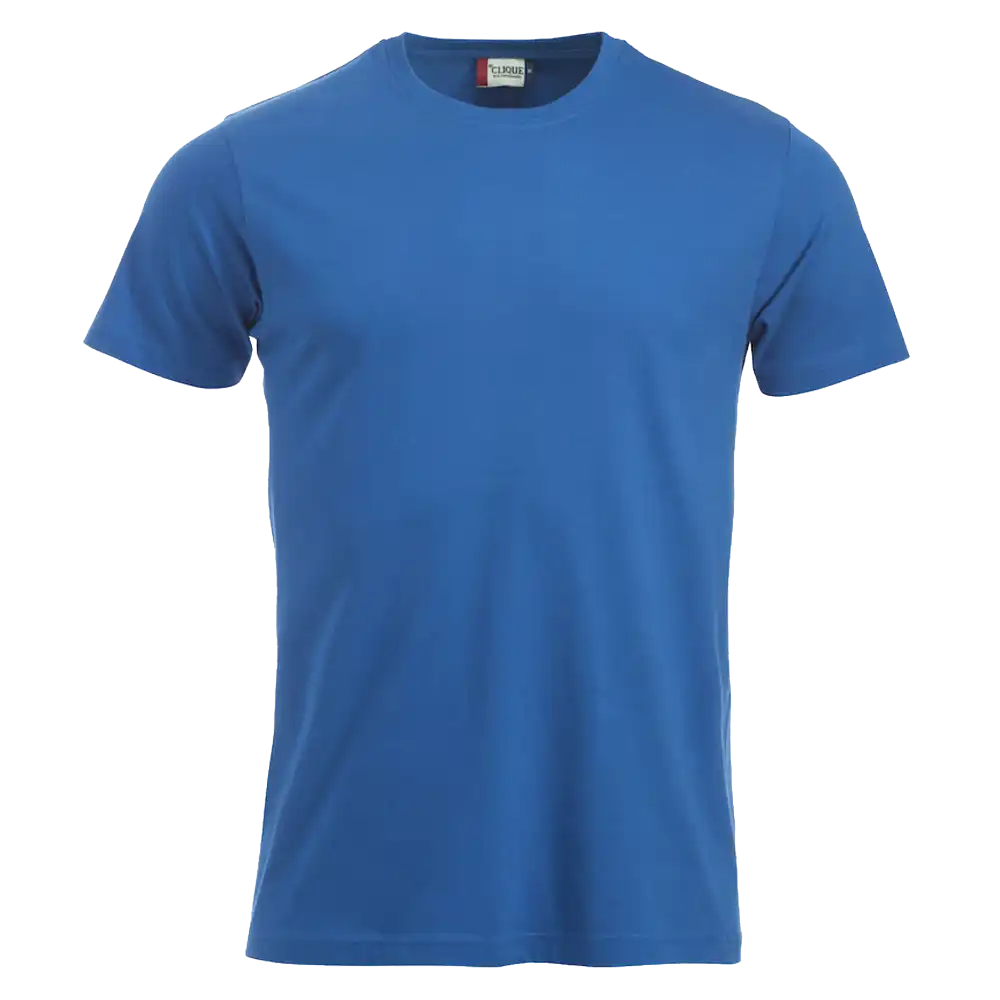 Keskisininen Clique New Classic-T – perinteinen t-paita omalla logolla