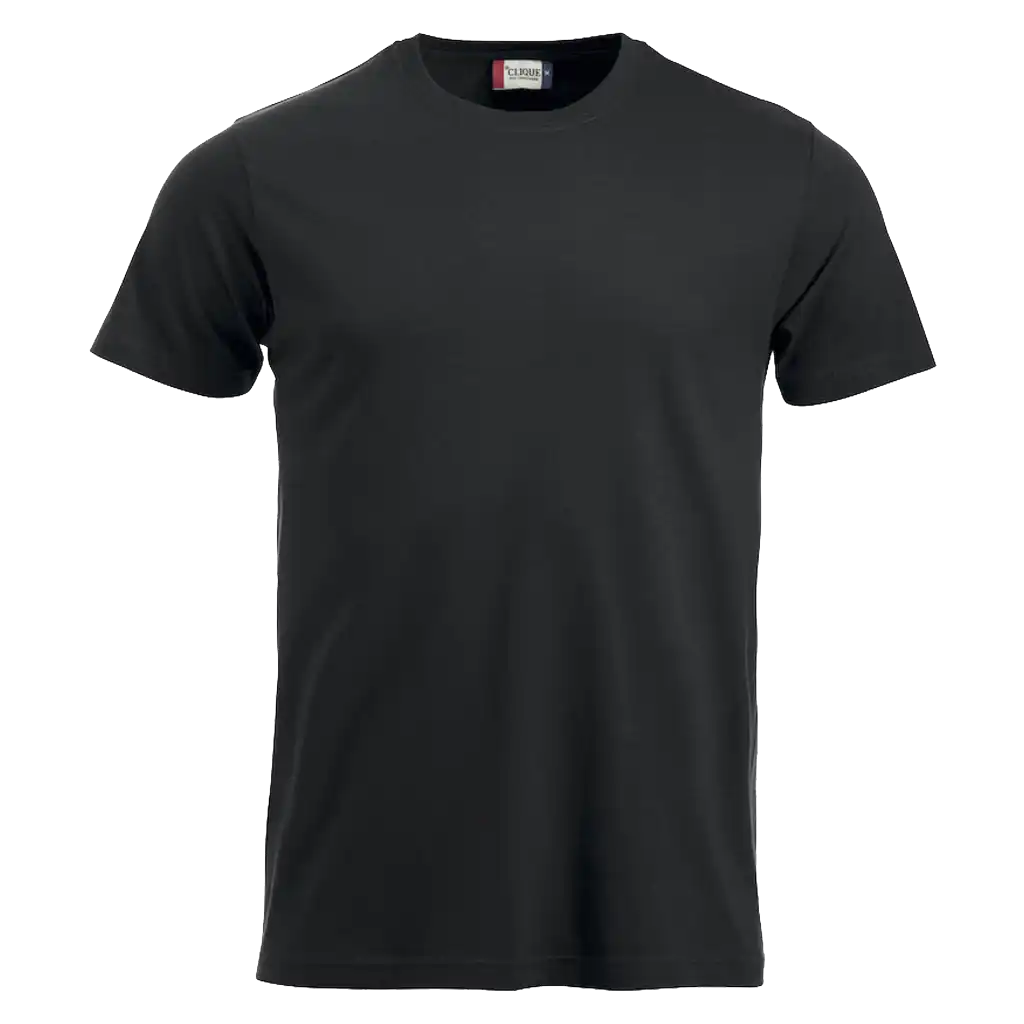 Musta Clique New Classic-T – klassinen ja monikäyttöinen t-paita omalla logolla