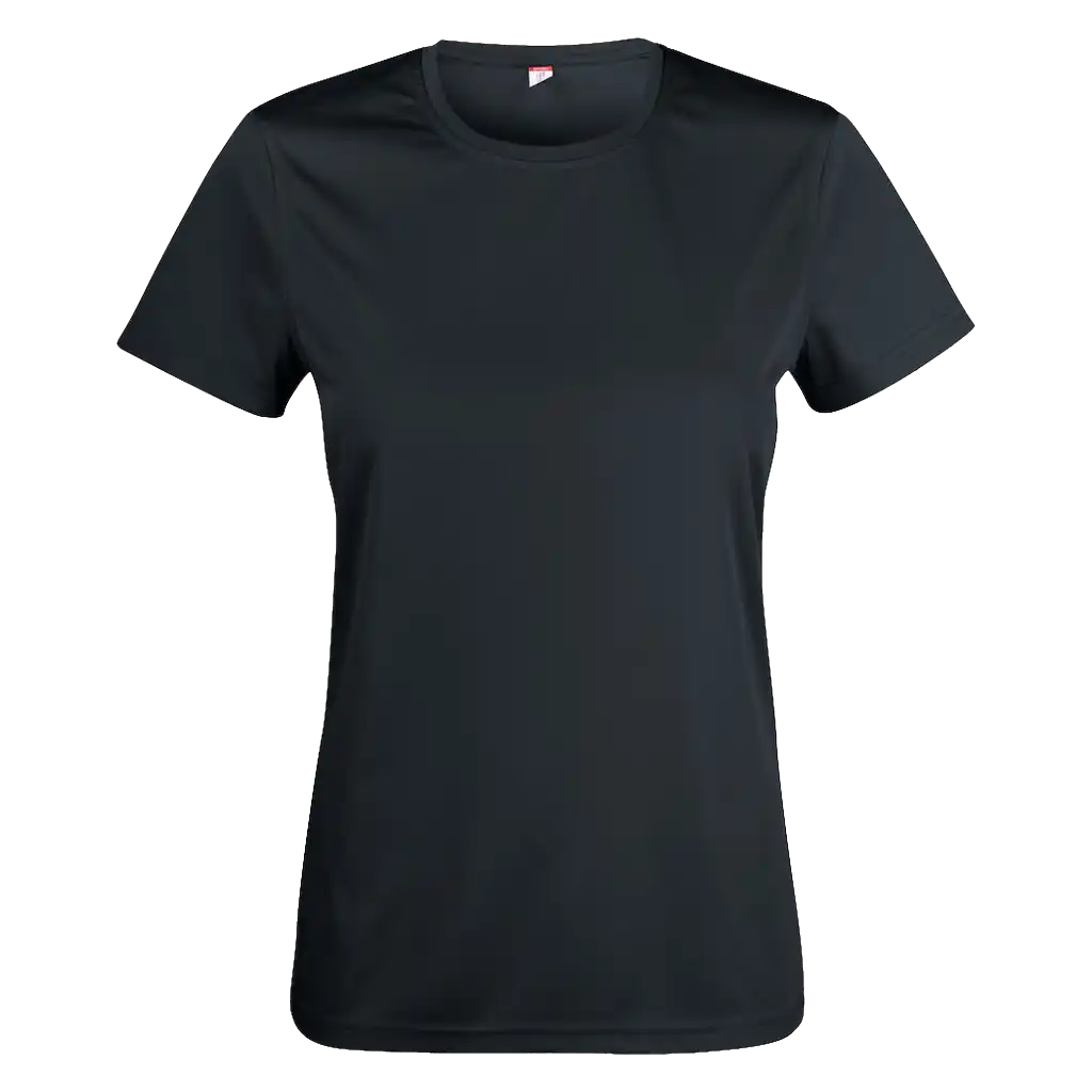 Musta Clique Basic Active-T Women 029039 – klassinen naisten t-paita omalla logolla työ- tai mainoskäyttöön