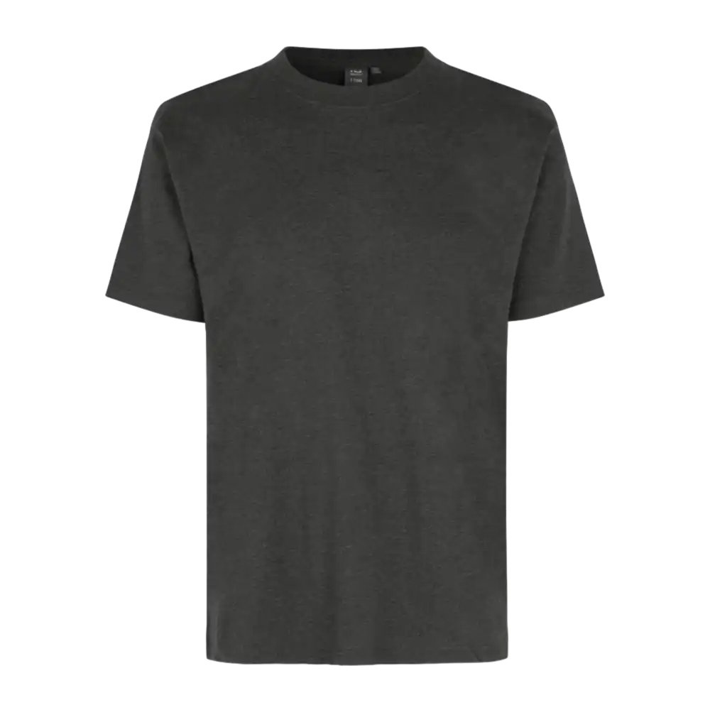 Tummanharmaa ID® T-TIME® T-shirt 0510 – miesten t-paita omalla logolla