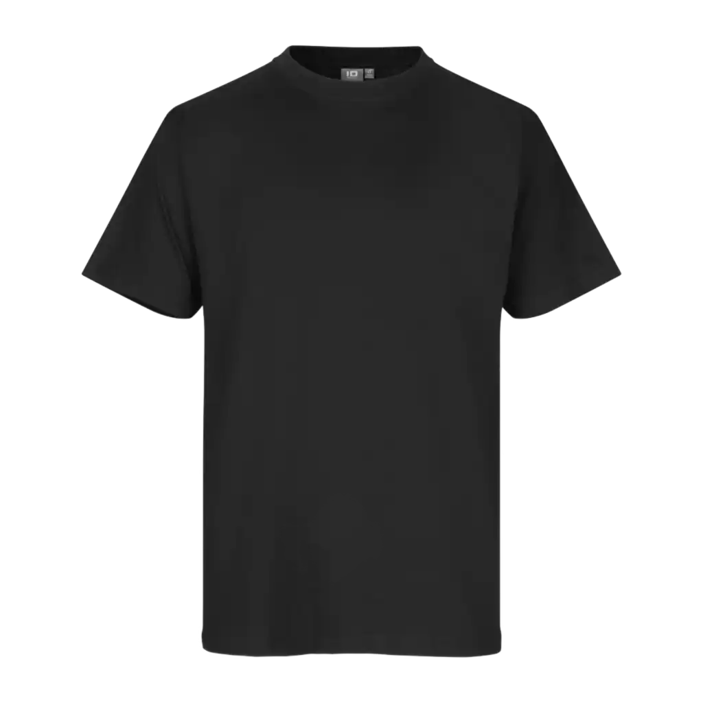 Musta ID® T-TIME® T-shirt 0510 – klassinen miesten t-paita omalla logolla