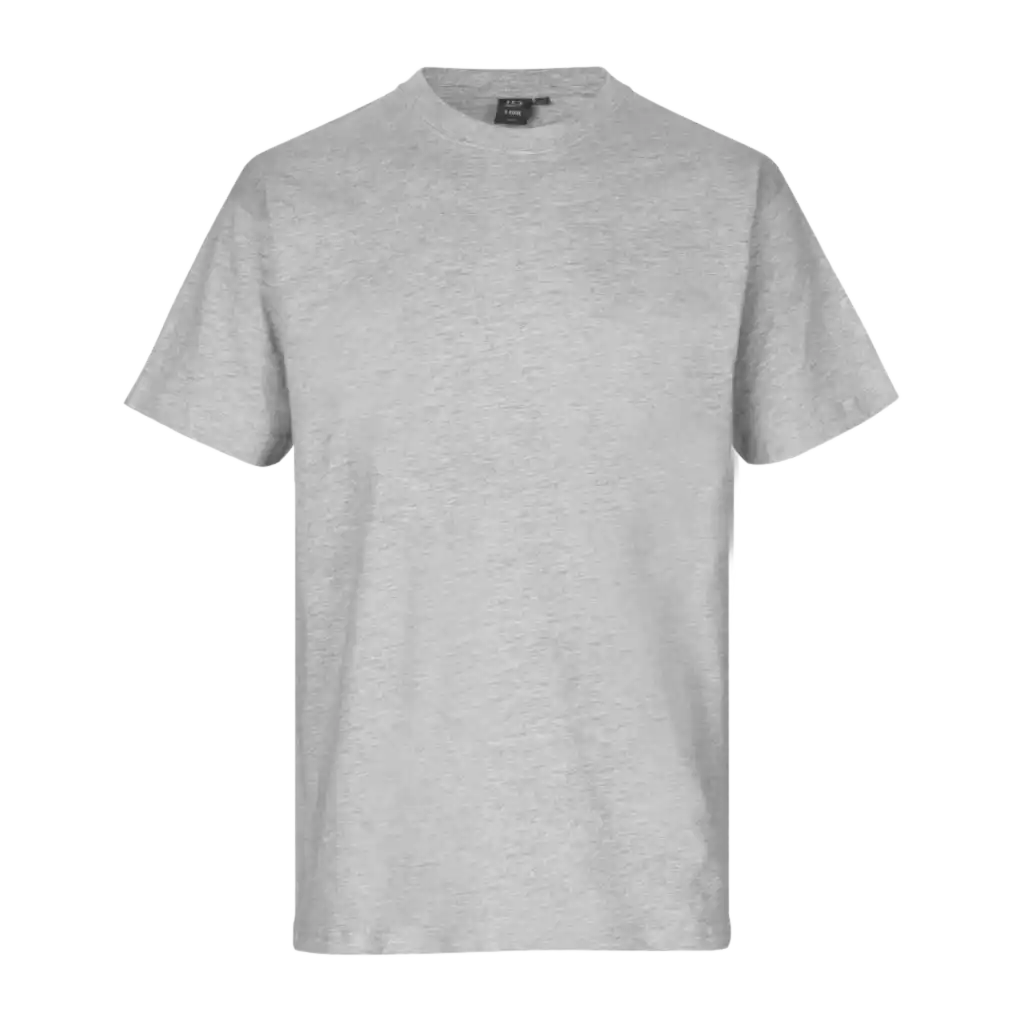 Harmaa ID® T-TIME® T-shirt 0510 – t-paita omalla logolla työkäyttöön