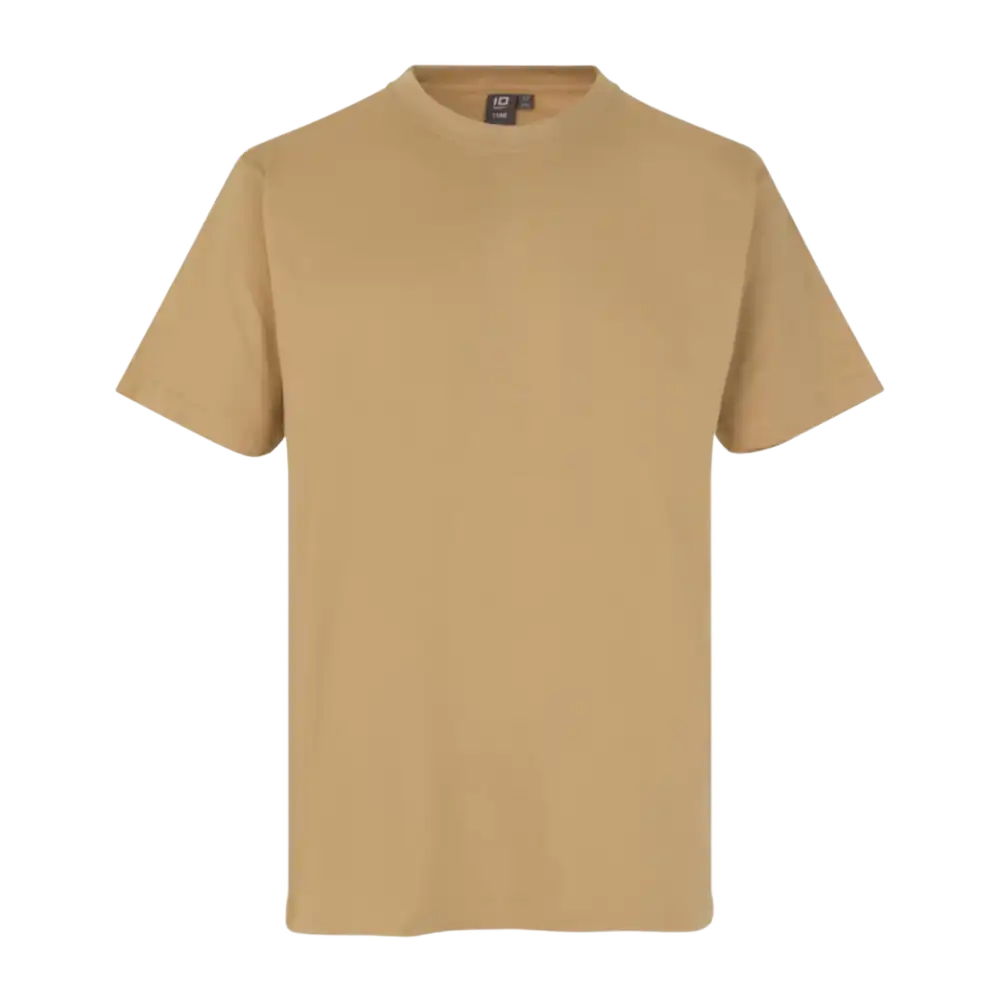ID® T-TIME® T-shirt 0510 Sand – mukava t-paita omalla logolla seuroille ja yrityksille