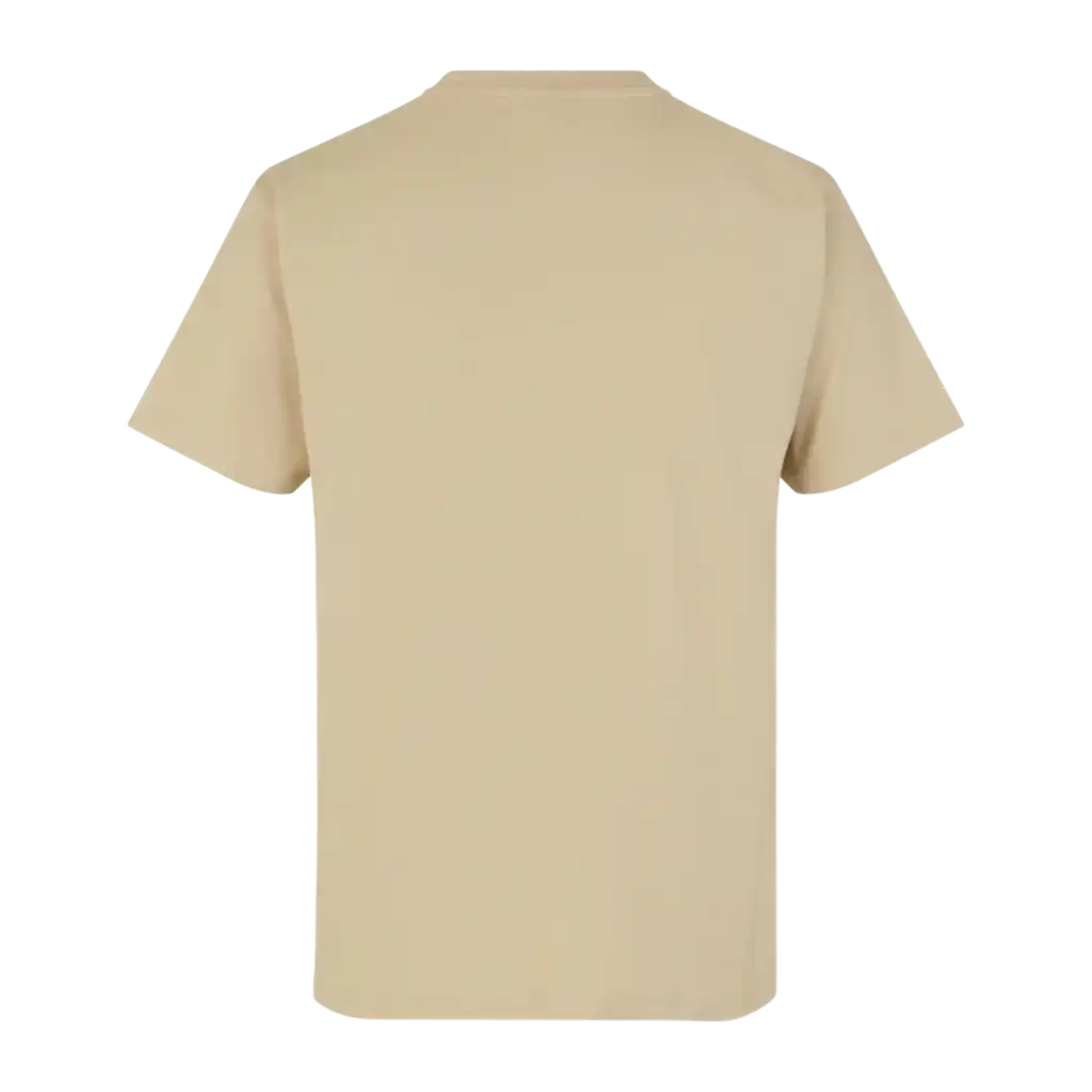 ID® T-TIME® T-shirt 0510 Putty takaa – laadukas miesten t-paita omalla logolla yrityksille