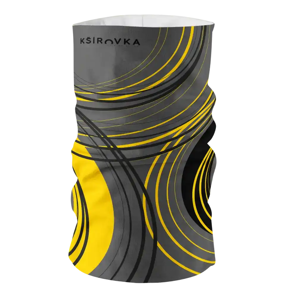 Premium Light tuubihuivi (140gsm) täysväripainatuksella: Esimerkki värikkäästä tyylikkäästä omasta designista.