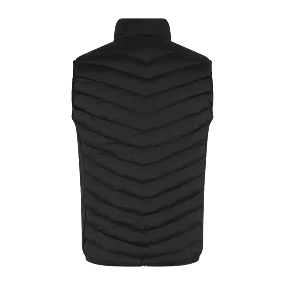 Musta Bodywarmer Stretch liivi takaosa â brodeerattu logo omalla logolla (0892