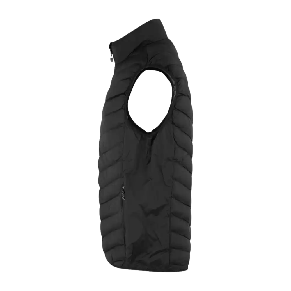 Musta Bodywarmer Stretch liivi sivukuva â brodeerattu logo omalla logolla (0892)