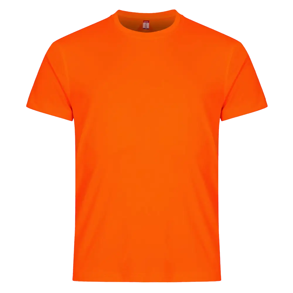 Clique Basic Active-T miesten tekninen t-paita huomioväri oranssi – t-paita omalla logolla