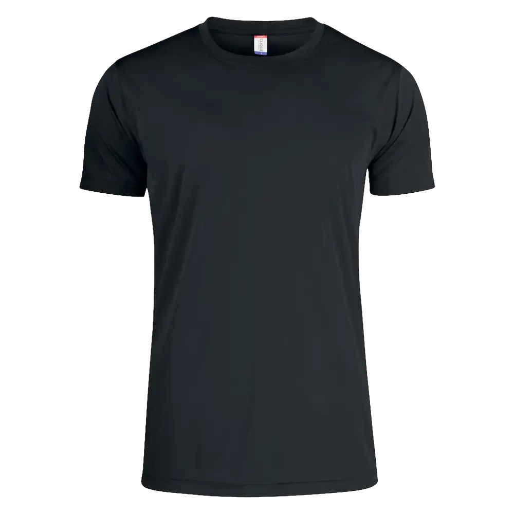 Miesten tekninen t-paita Clique Basic Active-T musta – klassinen ja monikäyttöinen t-paita painatuksella
