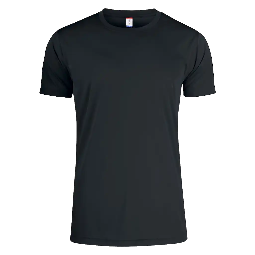 Miesten tekninen t-paita Clique Basic Active-T musta – klassinen ja monikäyttöinen t-paita painatuksella