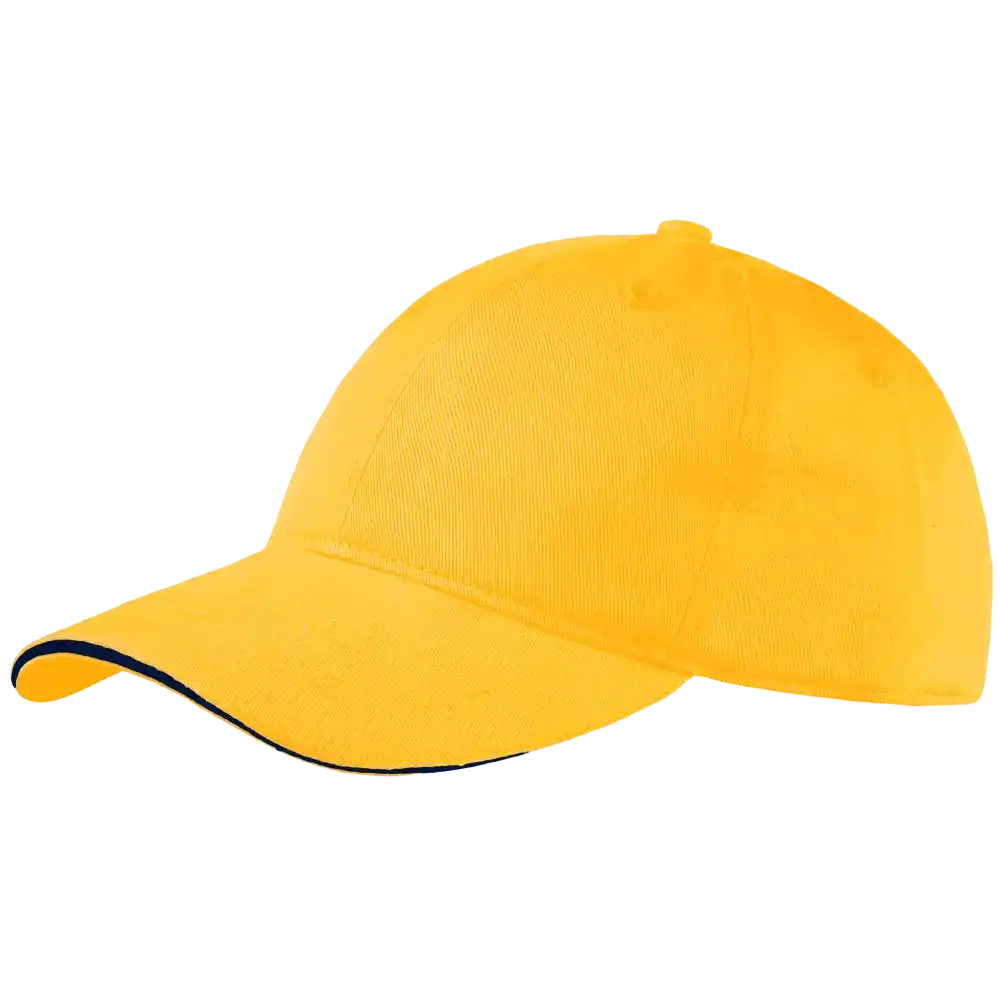 Lasten lippis omalla logolla (Puuvilla), väri Keltainen