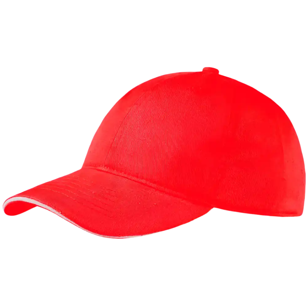 Lasten lippis omalla logolla (Puuvilla), väri Punainen