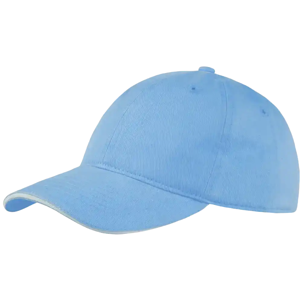 Lasten lippis omalla logolla (Puuvilla), väri Sky