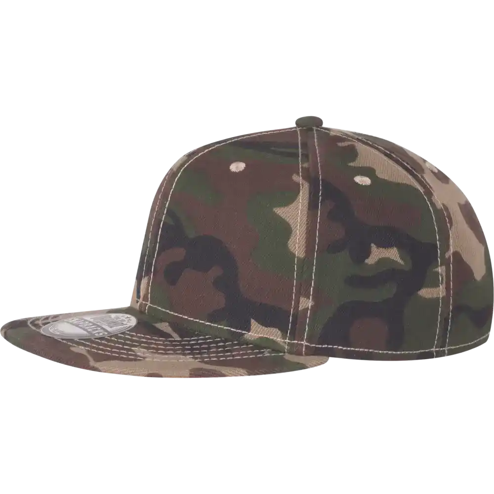 Lasten snapback omalla logolla, väri Camo