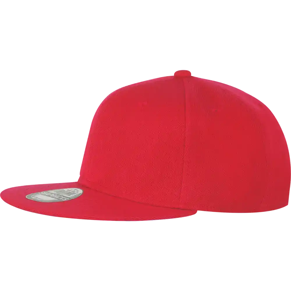 Lasten snapback omalla logolla, väri Punainen