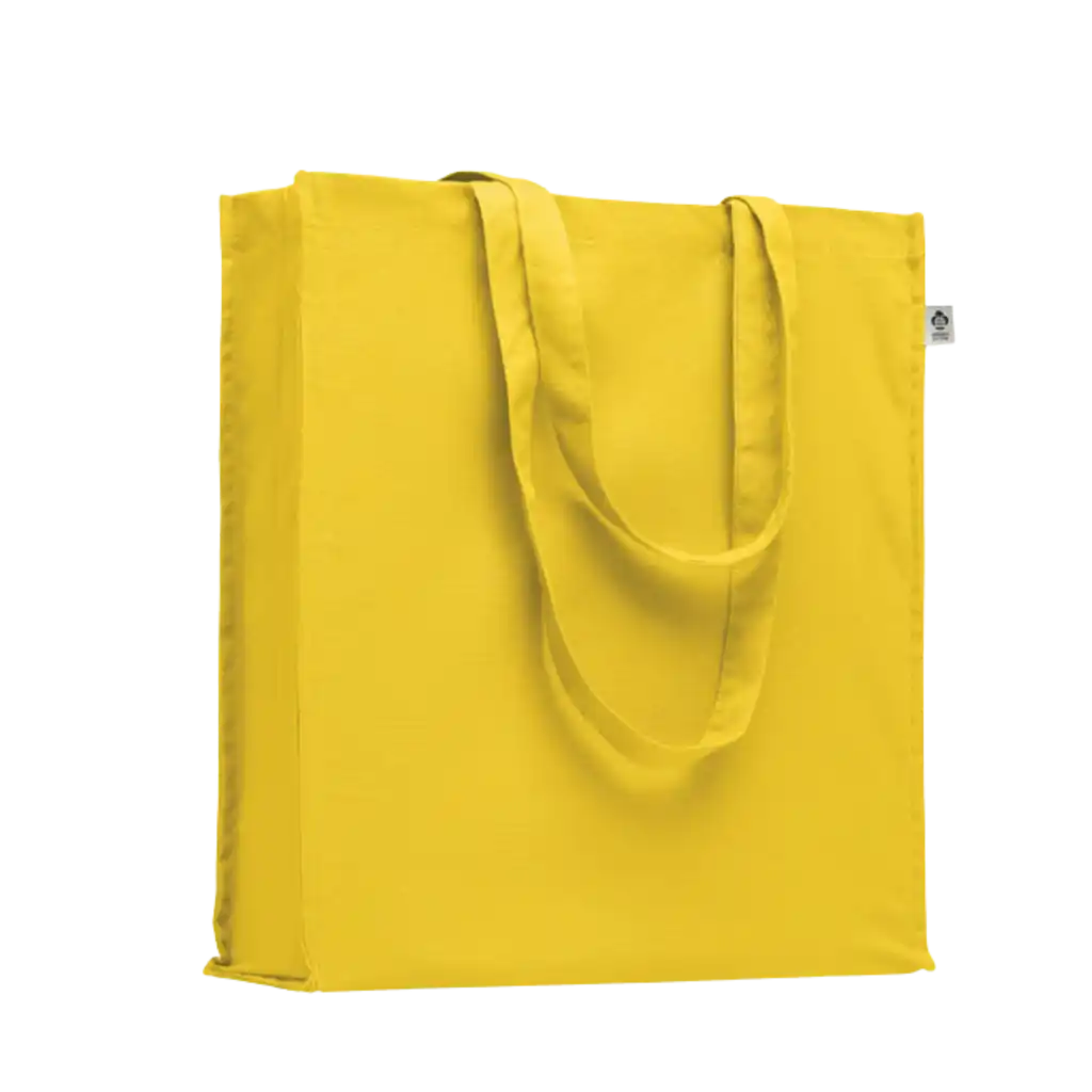 Luomupuuvillasta valmistettu ostoskassi 220 gr/m² alk.3.95€ - Yellow - KOTI JA HYVINVOINTI