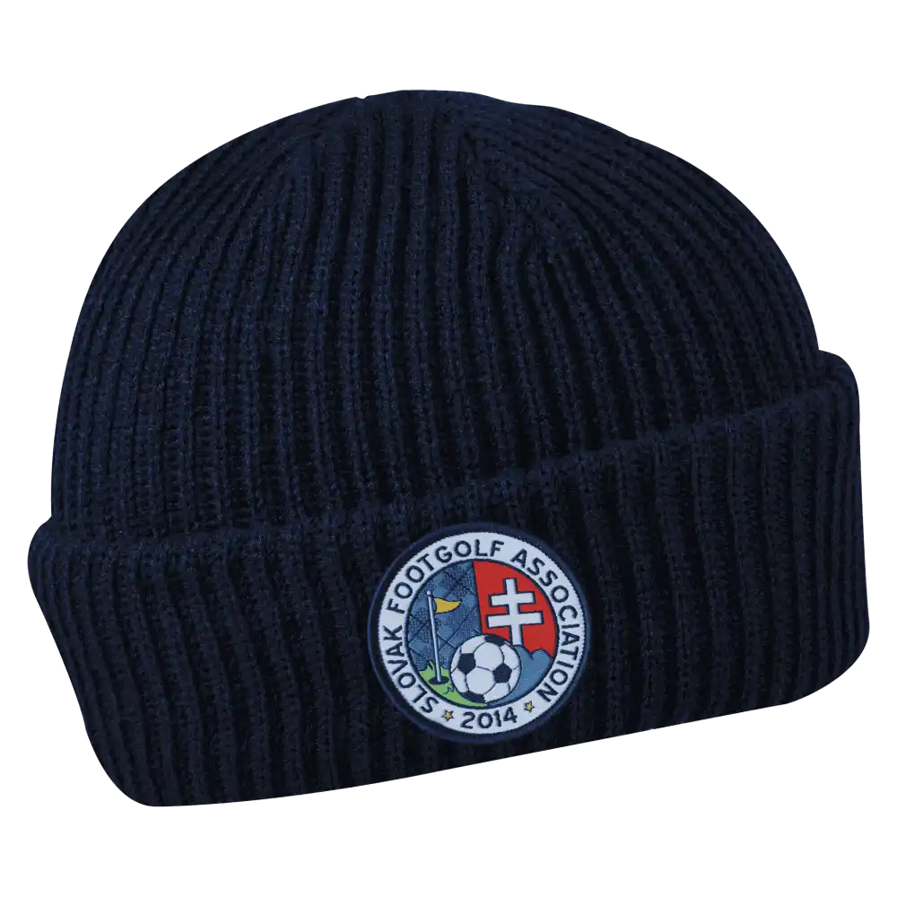 Merimiespipo omalla logolla (coFEE 3031) - Tummansininen kangasmerkki logo