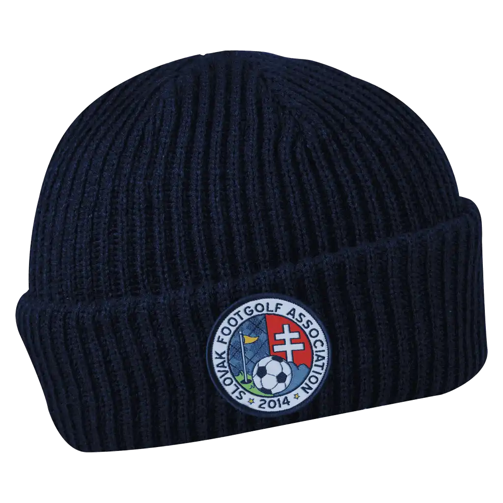 Merimiespipo omalla logolla (coFEE 3031) - Tummansininen kangasmerkki logo