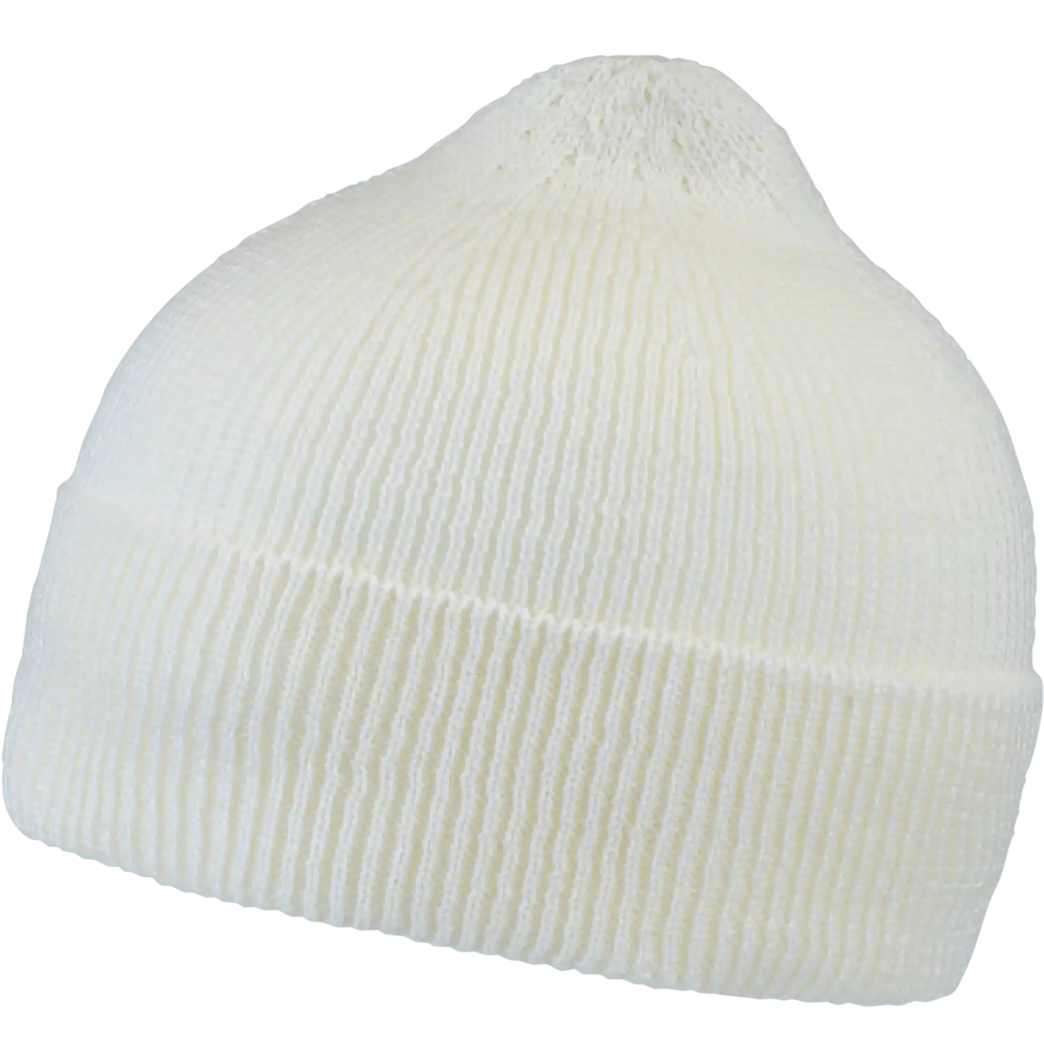 Kuru 100% Merinovillapipo luonnonvalkoinen omalla logolla - Laadukas merinovillapipo.