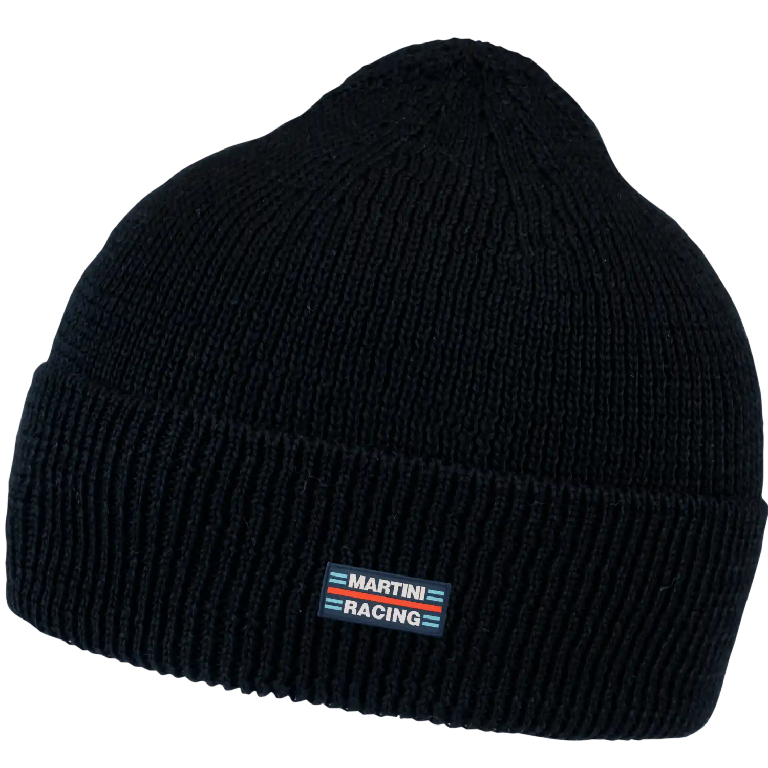 Kuru 100% Merinovillapipo musta omalla logolla - Laadukas merinovillapipo jossa oma logo tehty kangasmerkillä.