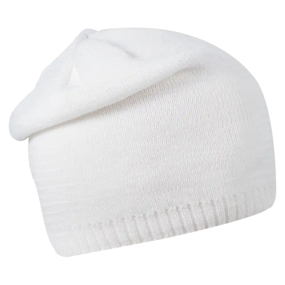 Extended white naisten merinovilla pipo yrityksen logolla - Valittavissa 4 vÀriÀ varastossa mainospipoon - ZigiZagi