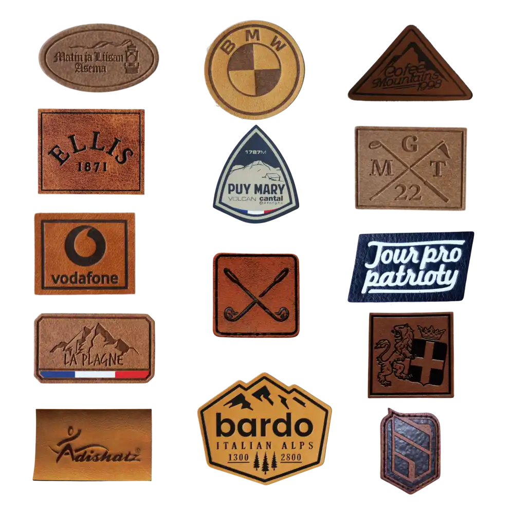 WRAP PIPO - 19 eri vÀriÀ varastossa-Leather badge-ZigiZagi