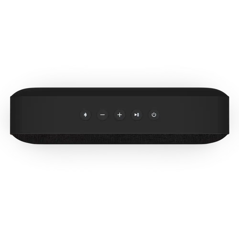 SACKit Move 150 kaiuttimen yläpaneeli ja helppokäyttöiset hallintanapit