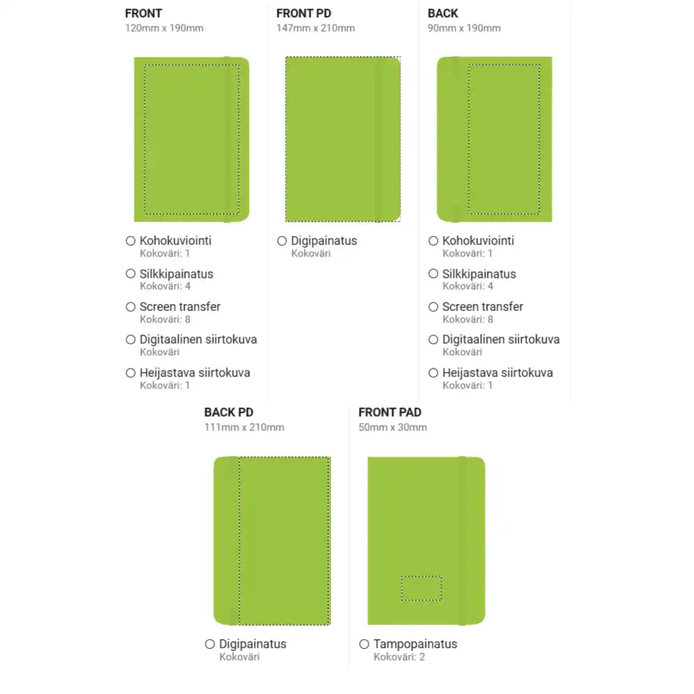 Muistikirja A5 - Muistilaput ja -kirjat