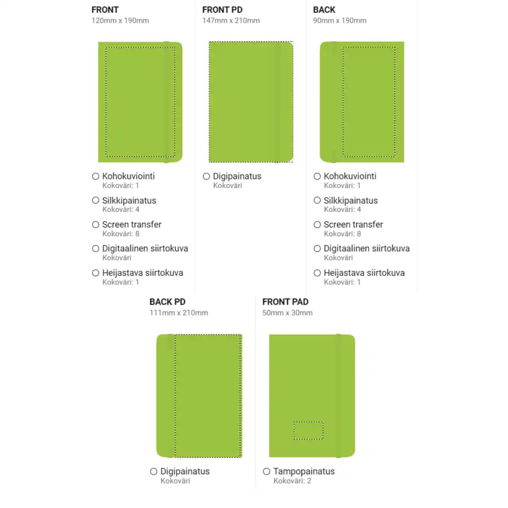 Muistikirja A5 - Muistilaput ja -kirjat