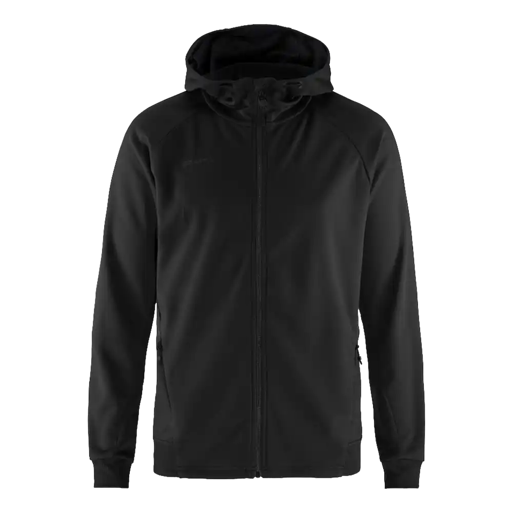 Takki omalla logolla - CRAFT ADV UNIFY FZ HOOD Black -ZigiZagi
