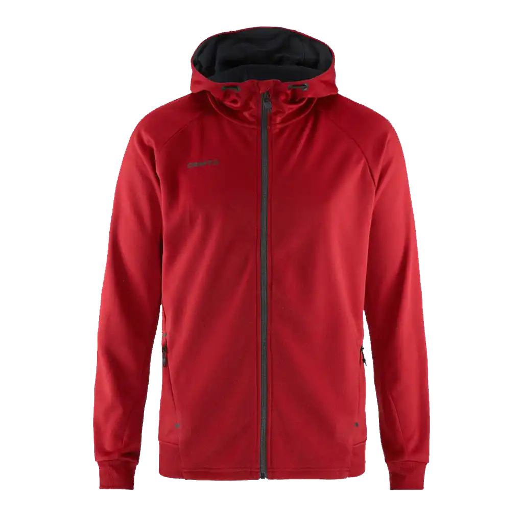 Takki omalla logolla - CRAFT ADV UNIFY FZ HOOD Bright Red -ZigiZagi