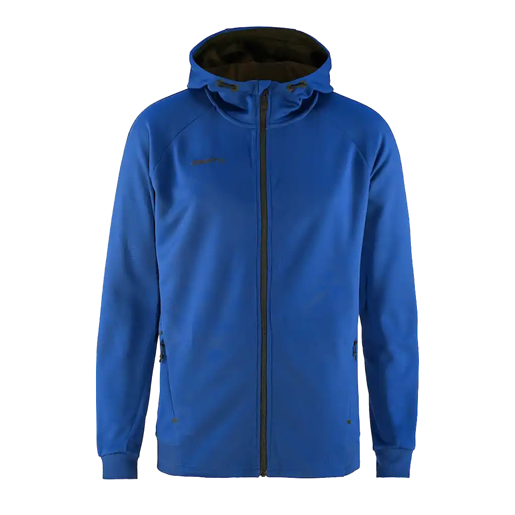 Takki omalla logolla - CRAFT ADV UNIFY FZ HOOD Club Cobolt -ZigiZagi