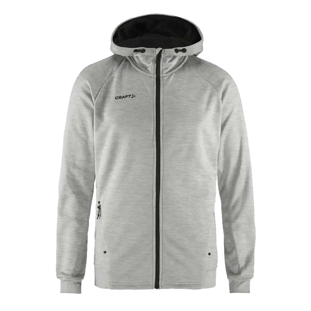 Takki omalla logolla - CRAFT ADV UNIFY FZ HOOD Grey melange -ZigiZagi