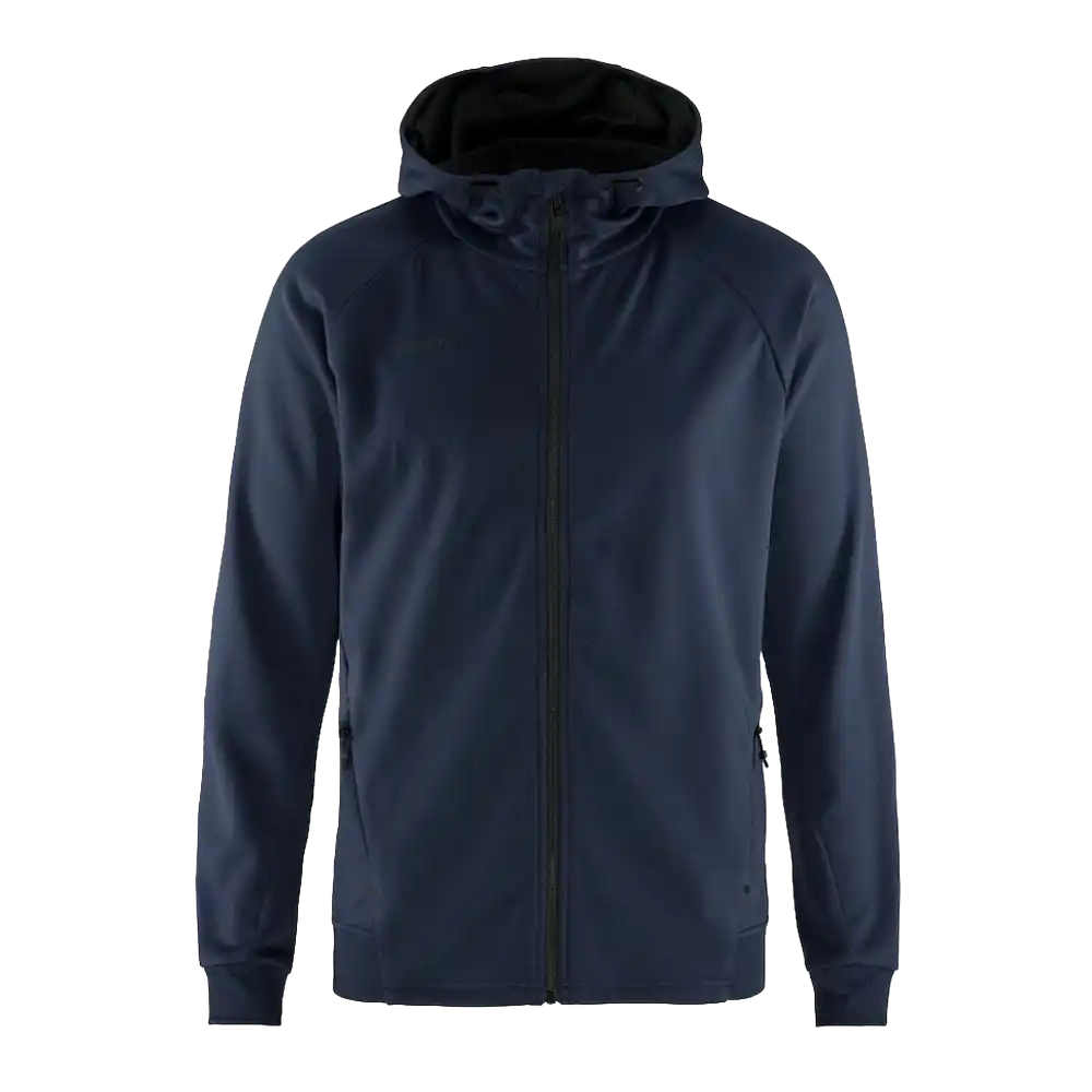Takki omalla logolla - CRAFT ADV UNIFY FZ HOOD Navy -ZigiZagi