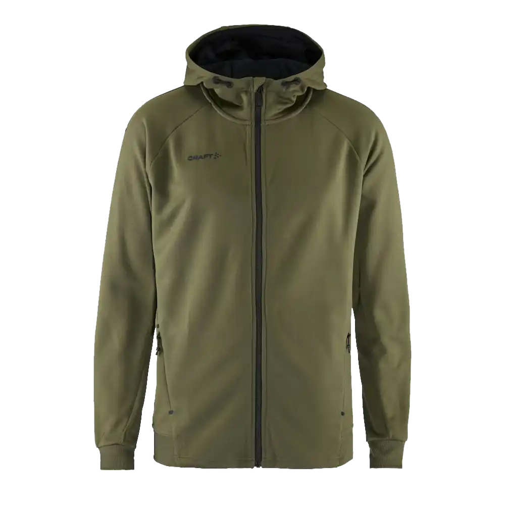 Takki omalla logolla - CRAFT ADV UNIFY FZ HOOD Woods -ZigiZagi