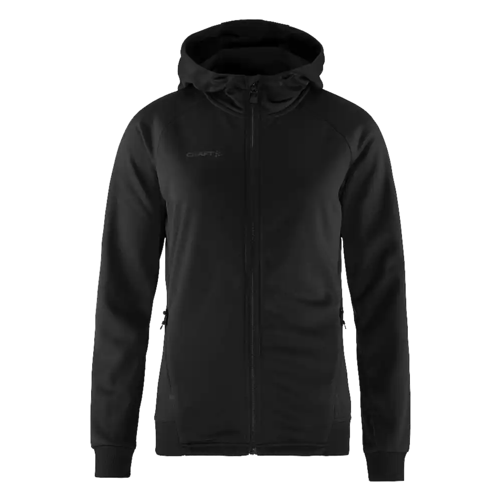 Takki omalla logolla - CRAFT ADV UNIFY FZ HOOD W Black -ZigiZagi