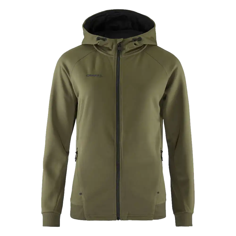 Takki omalla logolla - CRAFT ADV UNIFY FZ HOOD W Woods -ZigiZagi
