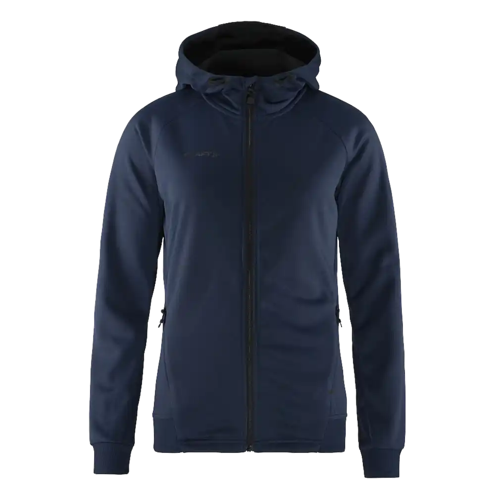Takki omalla logolla - CRAFT ADV UNIFY FZ HOOD W Navy -ZigiZagi