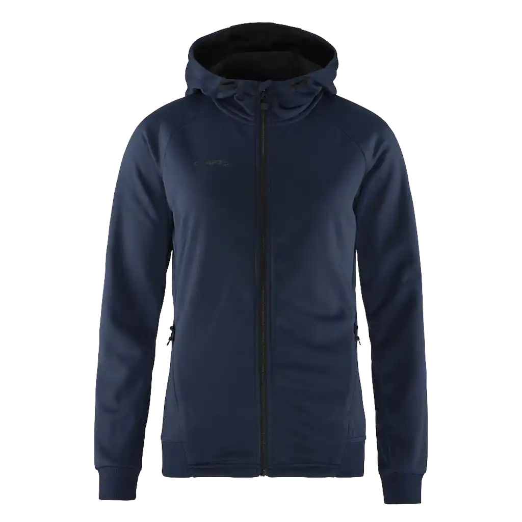 Takki omalla logolla - CRAFT ADV UNIFY FZ HOOD W Navy -ZigiZagi