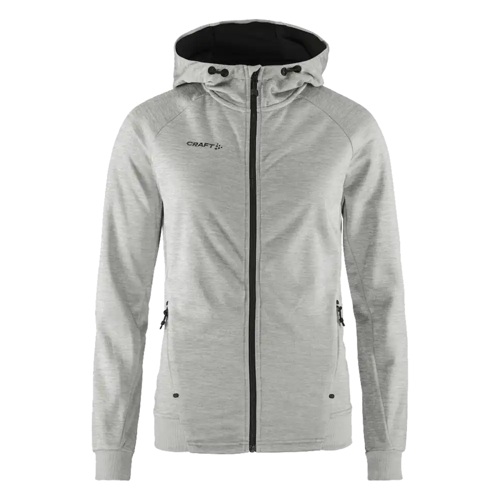 Takki omalla logolla - CRAFT ADV UNIFY FZ HOOD W Grey Melange -ZigiZagi