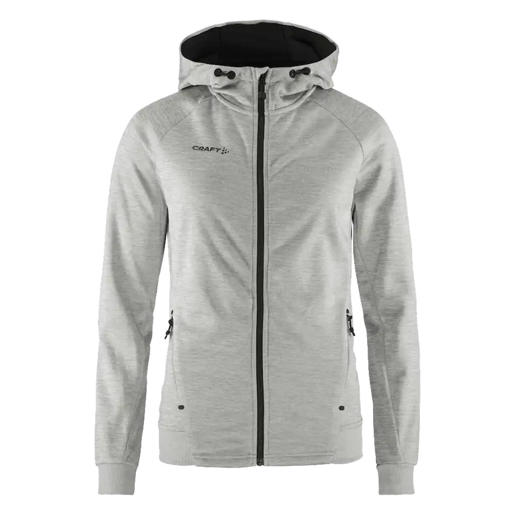 Takki omalla logolla - CRAFT ADV UNIFY FZ HOOD W Grey Melange -ZigiZagi