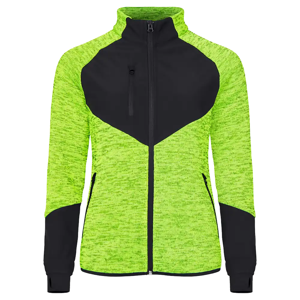 Clique Haines Women 023947 – naisten fleecetakki omalla logolla Visibility Yellow