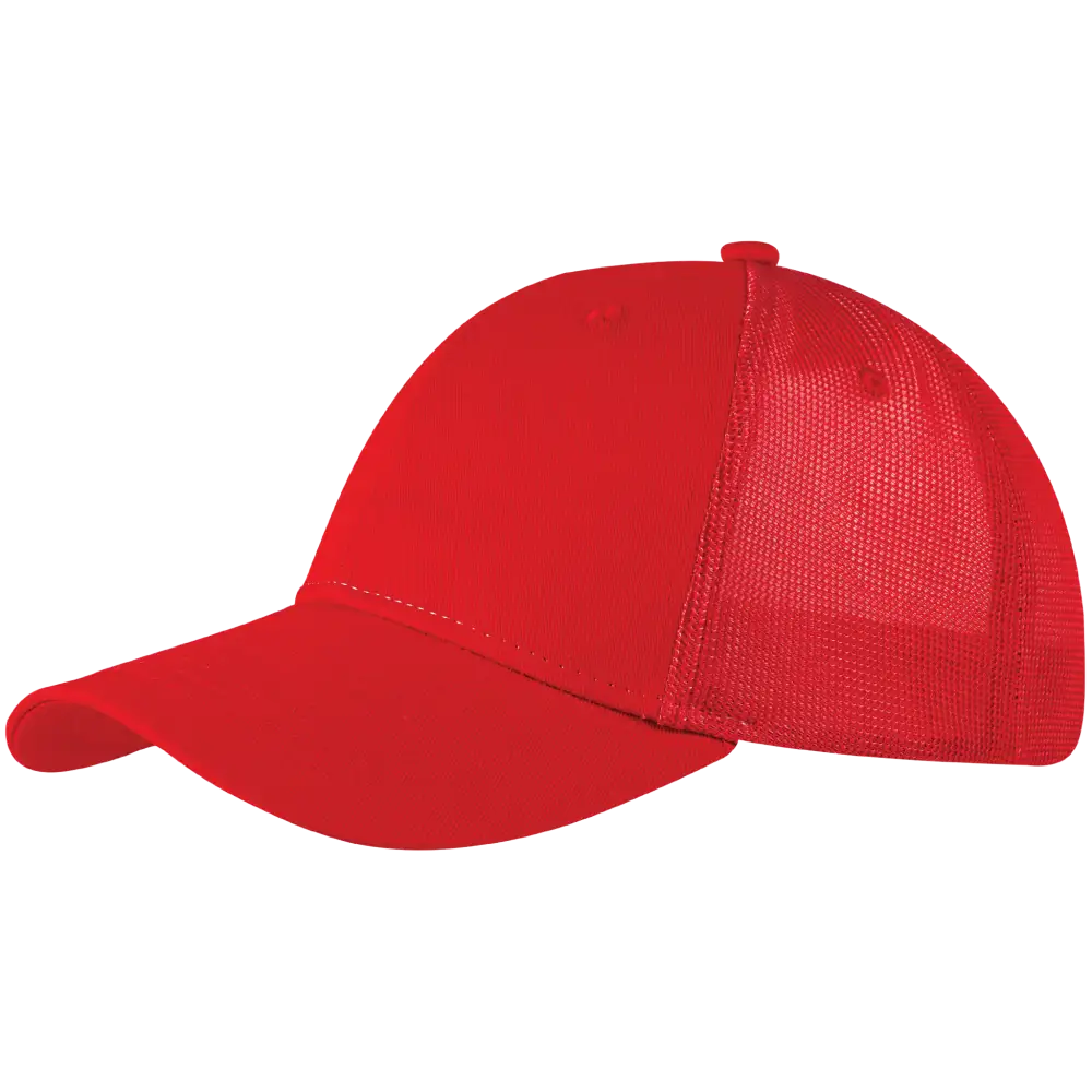 NewMesh trucker lippis punainen omalla logolla-ZigiZagi
