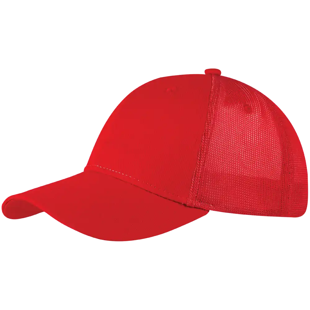 NewMesh trucker lippis punainen omalla logolla-ZigiZagi