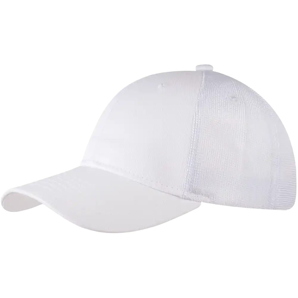 NewMesh trucker lippis valkoinen omalla logolla-ZigiZagi